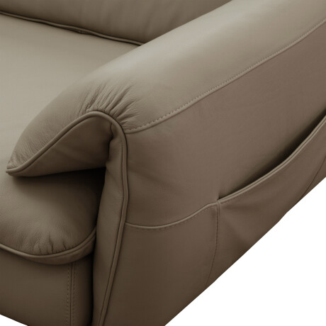 SOFÁ C/CHAISE MÁS DE 4 CUERPOS CUERO-100-NATURAL MARRON SINGAPUR CAMEL