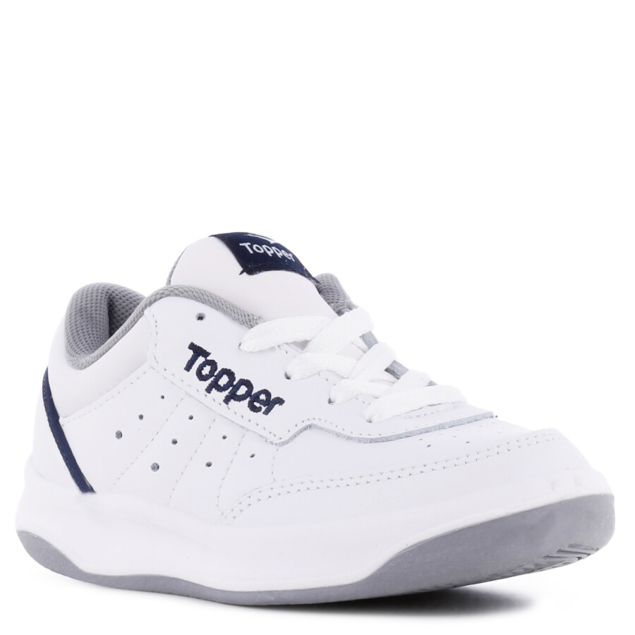 Championes Infantiles Topper X Blanco - Azul