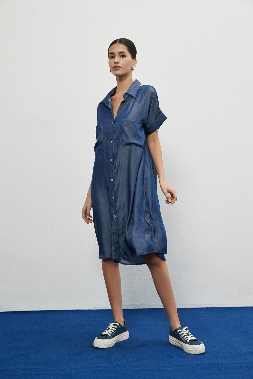 Vestido Lemos Azul Medio