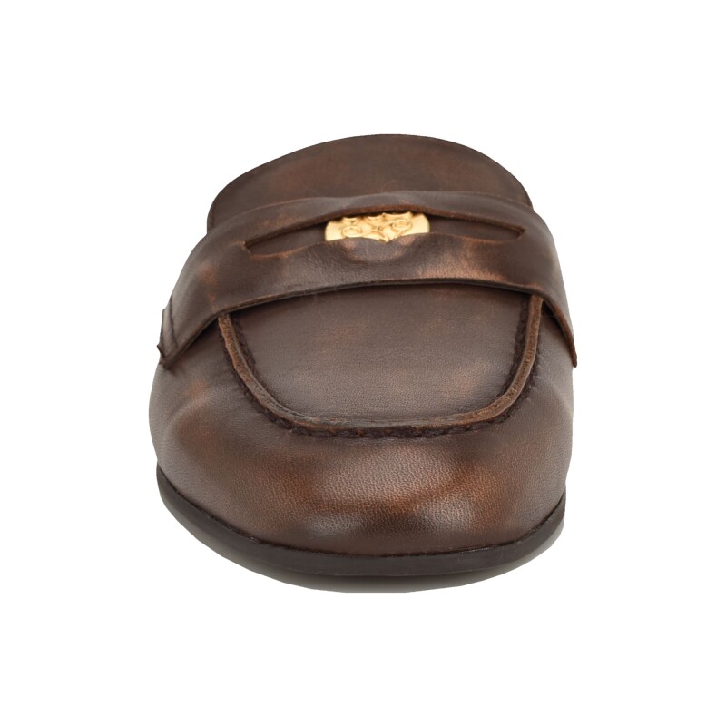 Mocasin Mule Evans Dark Brown 200