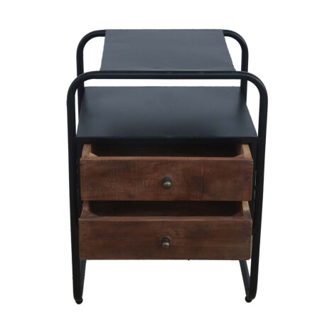 MESA DE LUZ MADERA NEGRO ANIELI