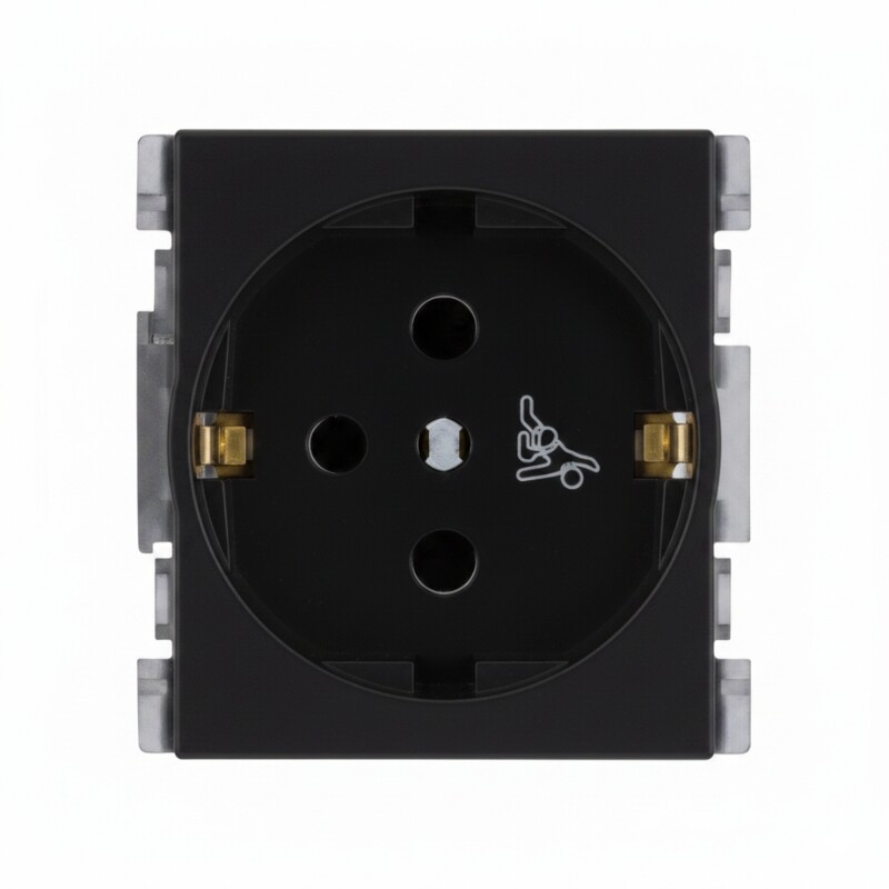 TOMA SCHUKO 16A250V ATENEA Módulo Schuko 2P+T 16A Ateneo Grafito