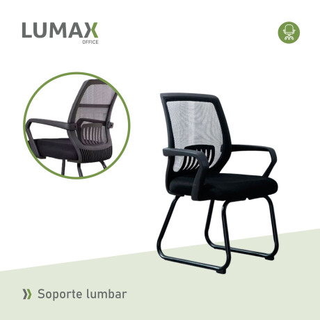Silla oficina Thames ergonómica fija Negro