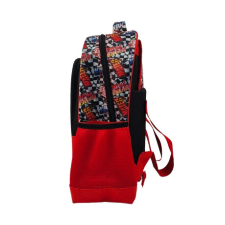 Mochila Infantil Cars Jacquard Grande Negro