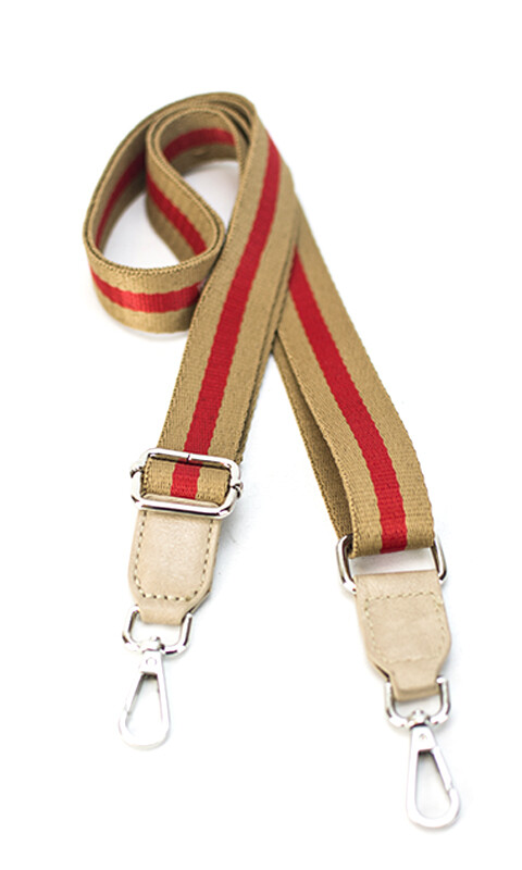 CORREA GALON PARA CARTERA NUEZ Y ROJO
