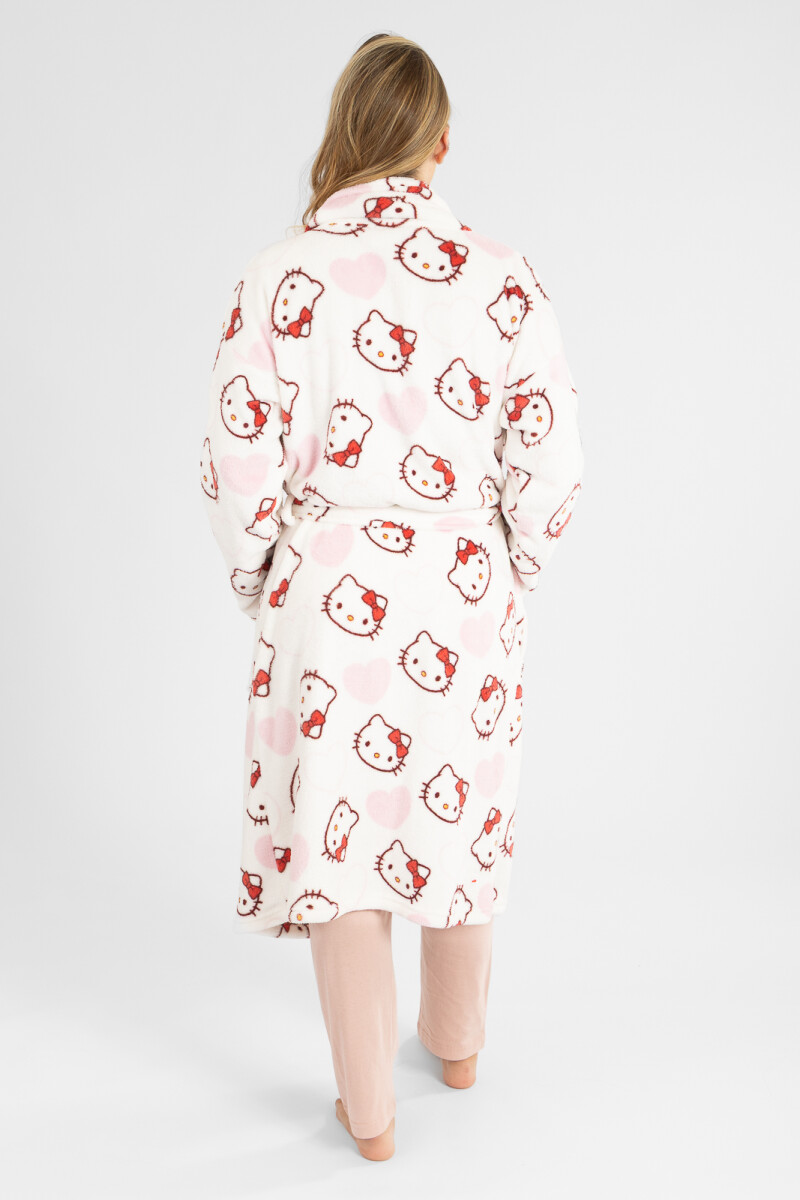 Bata hello kitty coral fleece Rosado