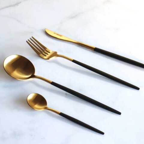 Juego De Cubiertos Volf Box 24 Metro Negro Juego De Cubiertos Volf Box 24 Metro Negro