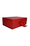 Caja Rigida Plegable con iman 24,5x33x12 cm ROJO
