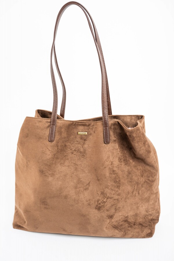 Travel Bag Gamuza Vegana Marrón