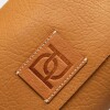 Mini bag Nina en cuero graneado Cuoio