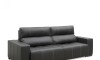Sillon cama Madrid - 2 Cuerpos 100% Cuero Charcoal
