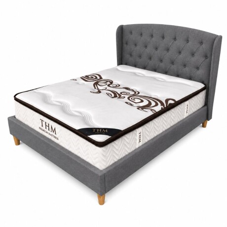 Sommier queen HAMPTONS Hybrid Palladium con respaldo Sommier queen HAMPTONS Hybrid Palladium con respaldo