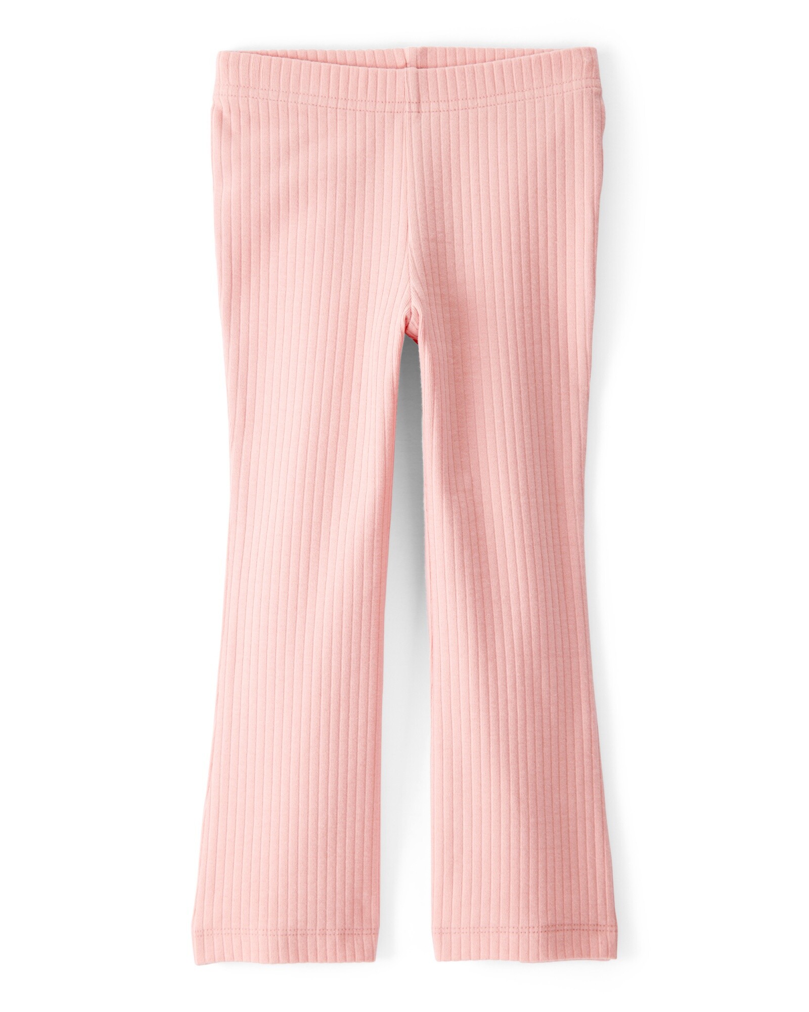 Calza acampanada de algodón acanalado, rosada Sin color