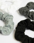 Skunzies Set por 4 Set De Scrunchies - Combinacion Tricolor