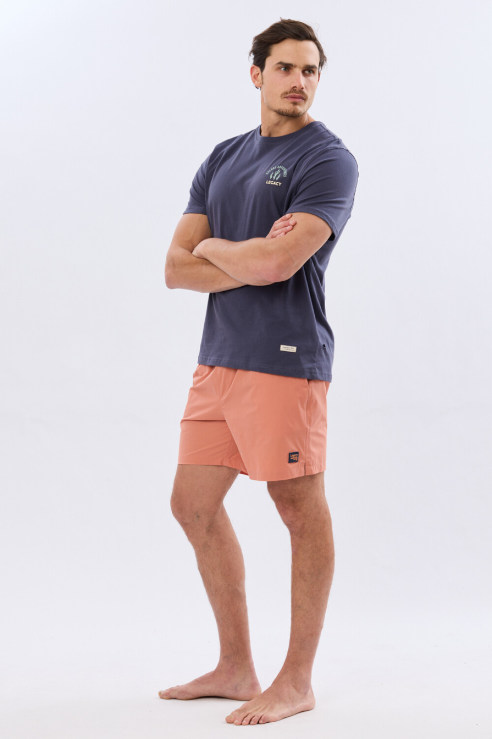 SHORT DE BAÑO FLEX LISO Coral
