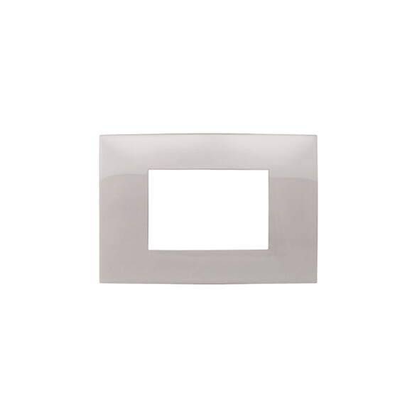 Plaqueta p/3 módulos - Presta Pro aluminio C51347