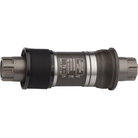 Eje Centro Blindado Shimano Es300 118 ( Estriado ) Bici Unica