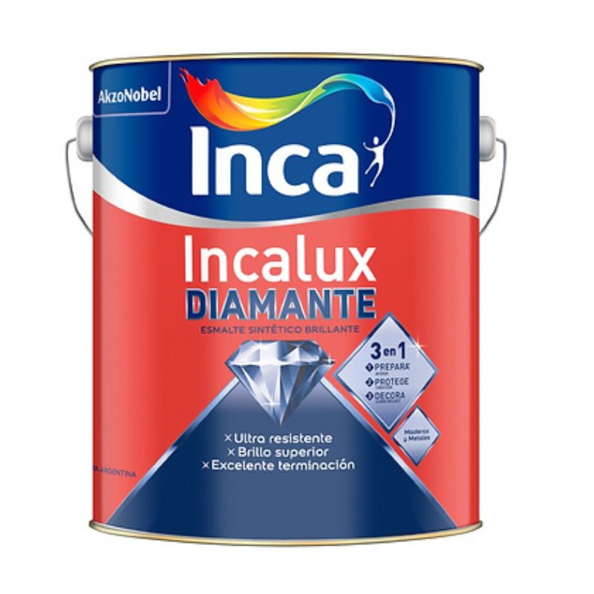INCALUX DIAMANTE 3 EN 1 1 LT - GRIS ESPACIAL 