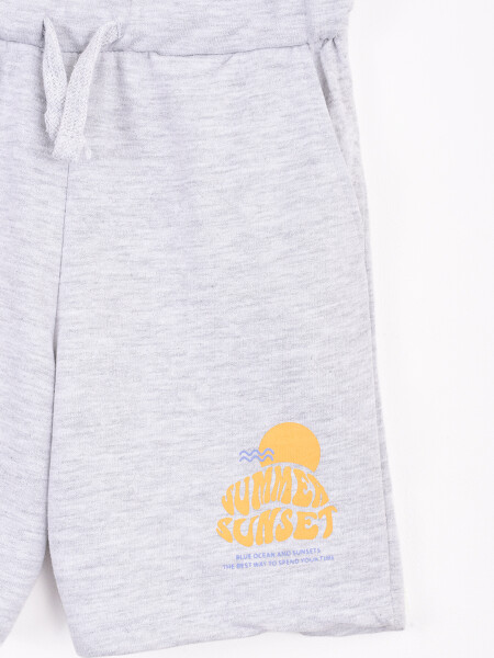 SHORT SUMMER GRIS MELANGE M