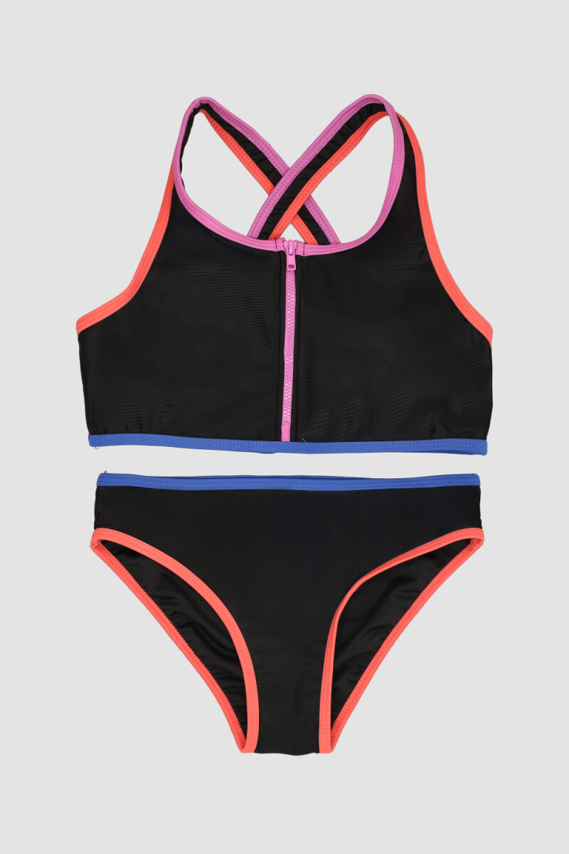 Bikini sporty 10-18a - Negro 