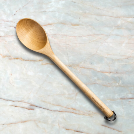 Cuchara con Gancho Madera 32 cm KitchenAid Cuchara con Gancho Madera 32 cm KitchenAid