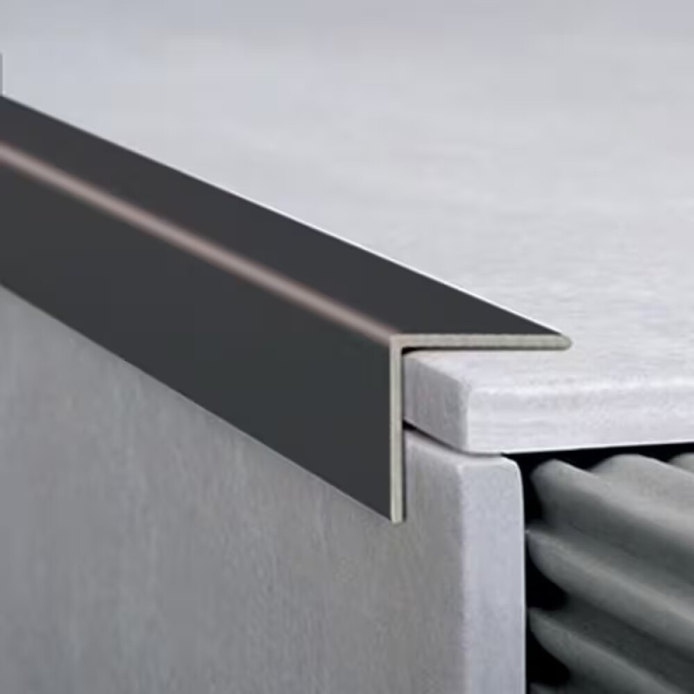 Aluminio tapacanto 16x16mm 2.5mt negro mate Aluminio Tapacanto 16x16mm 2.5mt Negro Mate