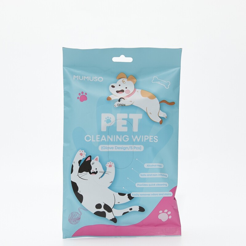 TOALLITAS DE LIMPIEZA PARA MASCOTAS (DISEÑO DE GUANTE/5 PIEZAS) TOALLITAS DE LIMPIEZA PARA MASCOTAS (DISEÑO DE GUANTE/5 PIEZAS)