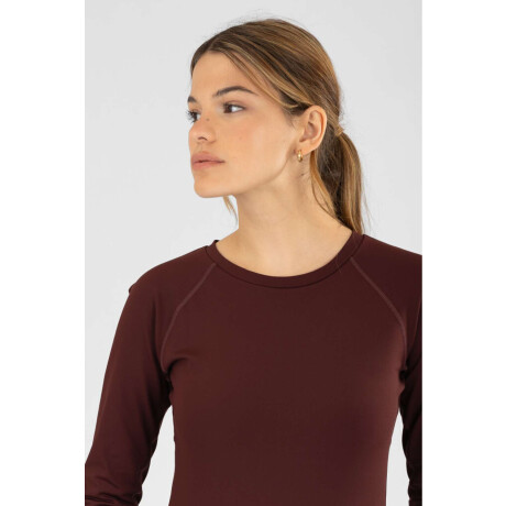Remera manga larga fit Bordeaux