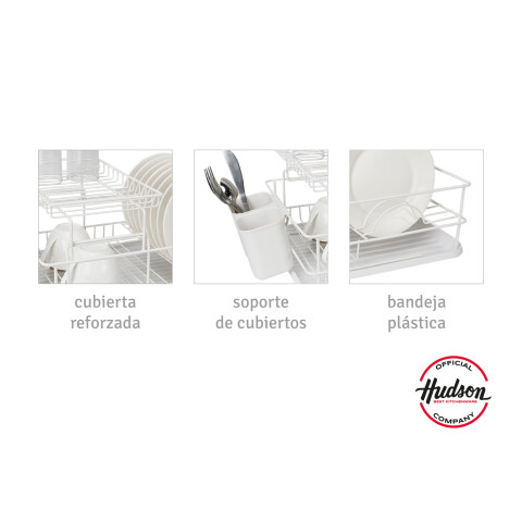 Escurridor De Platos 2 pisos Blanco Linea Hudson Escurridor De Platos 2 pisos Blanco Linea Hudson