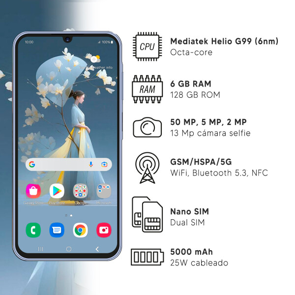 Samsung Galaxy A15 6/128 Gb 5g AZUL OSCURO