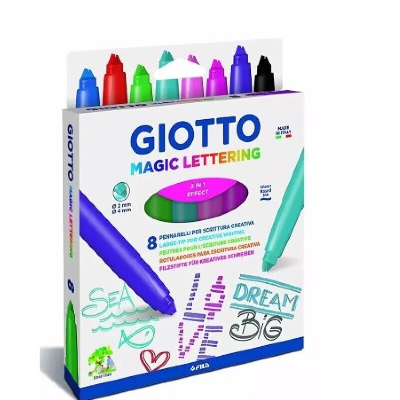 Marcadores Giotto Lettering x8 unidades Marcadores Giotto Lettering x8 unidades