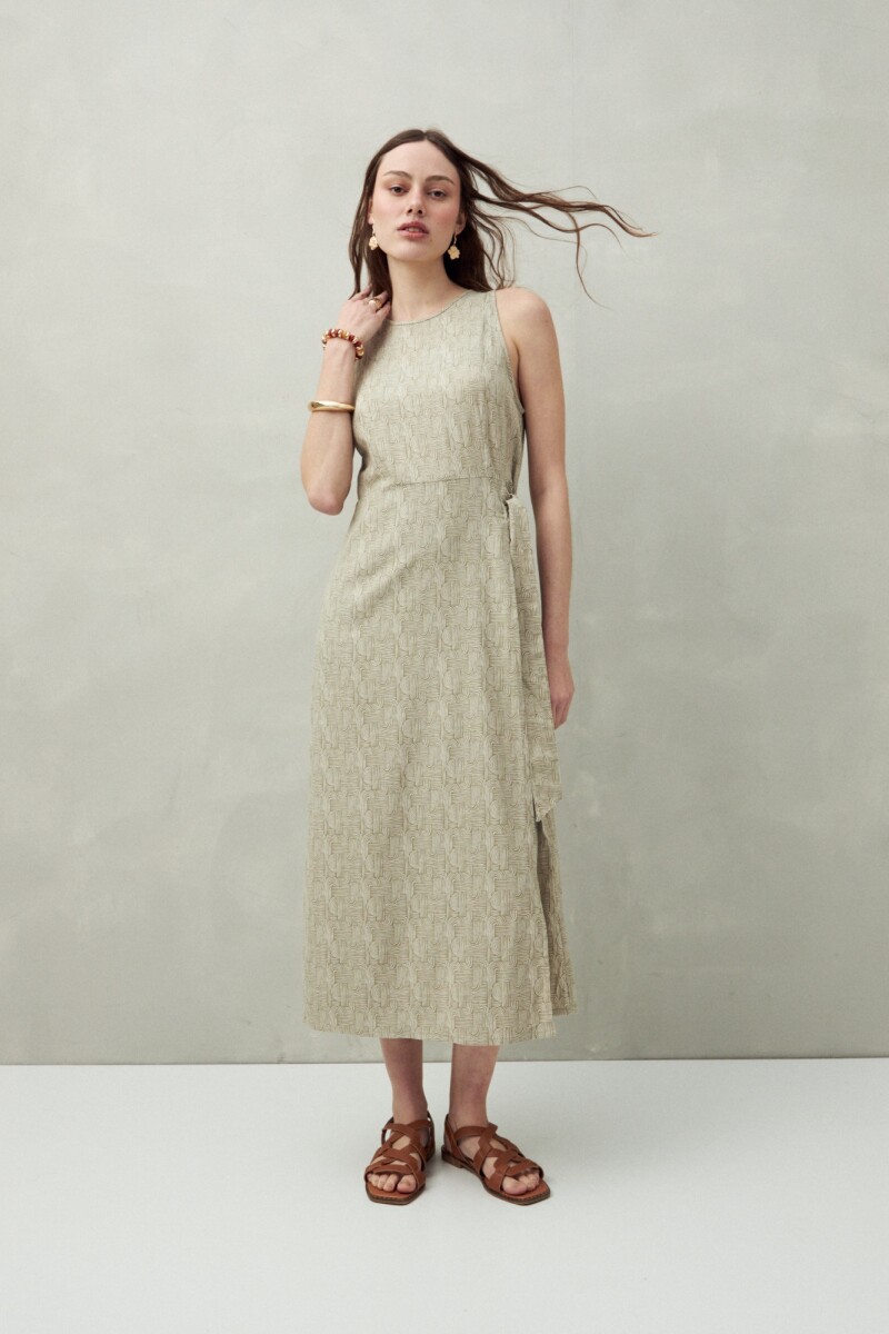 VESTIDO LAGARDE Hueso