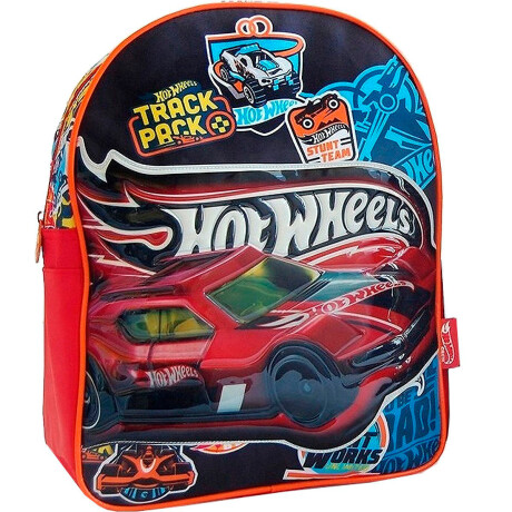 Mochila Hot Wheels Infantil 15'+ Kit Escolar Regalo Mochila Hot Wheels Infantil 15'+ Kit Escolar Regalo