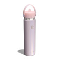 24 oz Wide Mouth with Flex Straw Cap Glimmer Pink