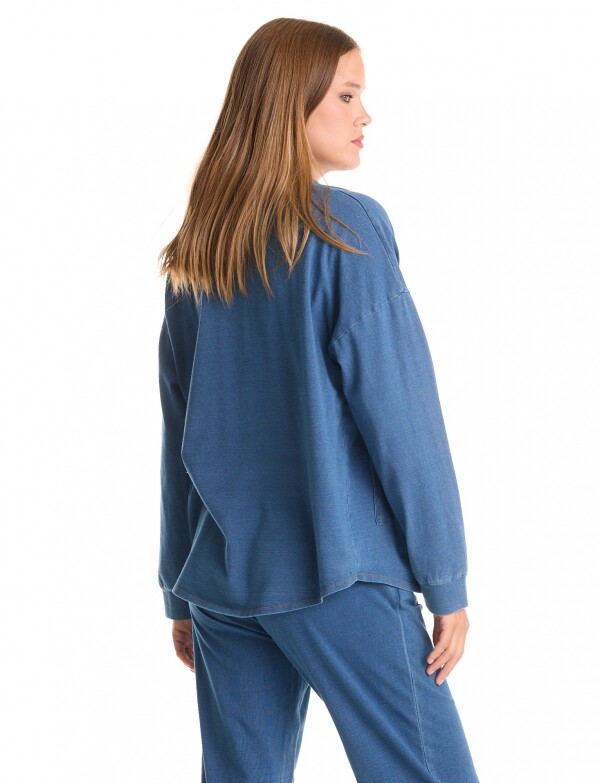 Cardigan Denim Abierto JEAN