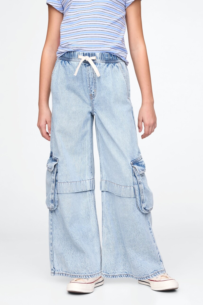 Jean Baggy Niña Light Wash