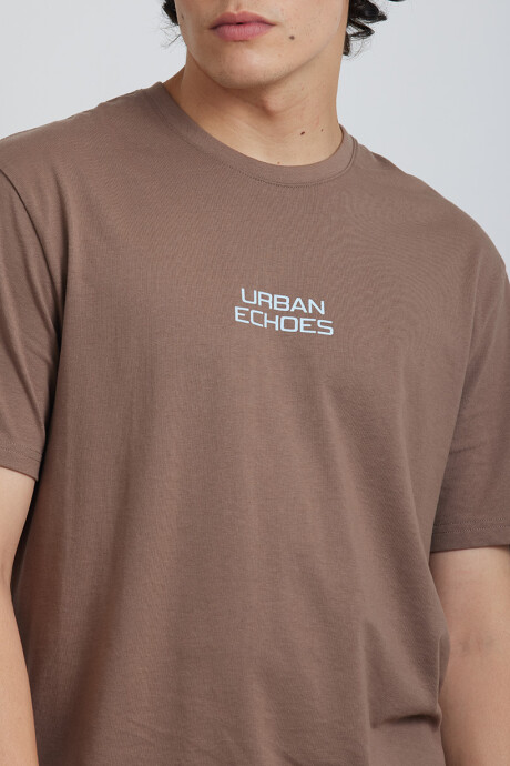 T-SHIRT M/C ECCO DIXIE Marrón Claro