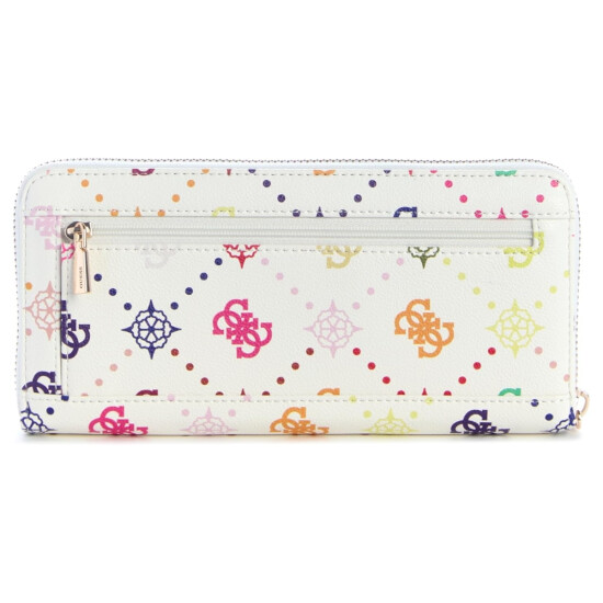 Billetera Guess Emelie Blanco Logo 0