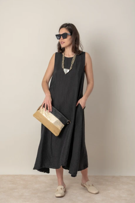 VESTIDO LUX LUNA Negro