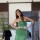 Exotic Raphia Skirt Verde Lechuga