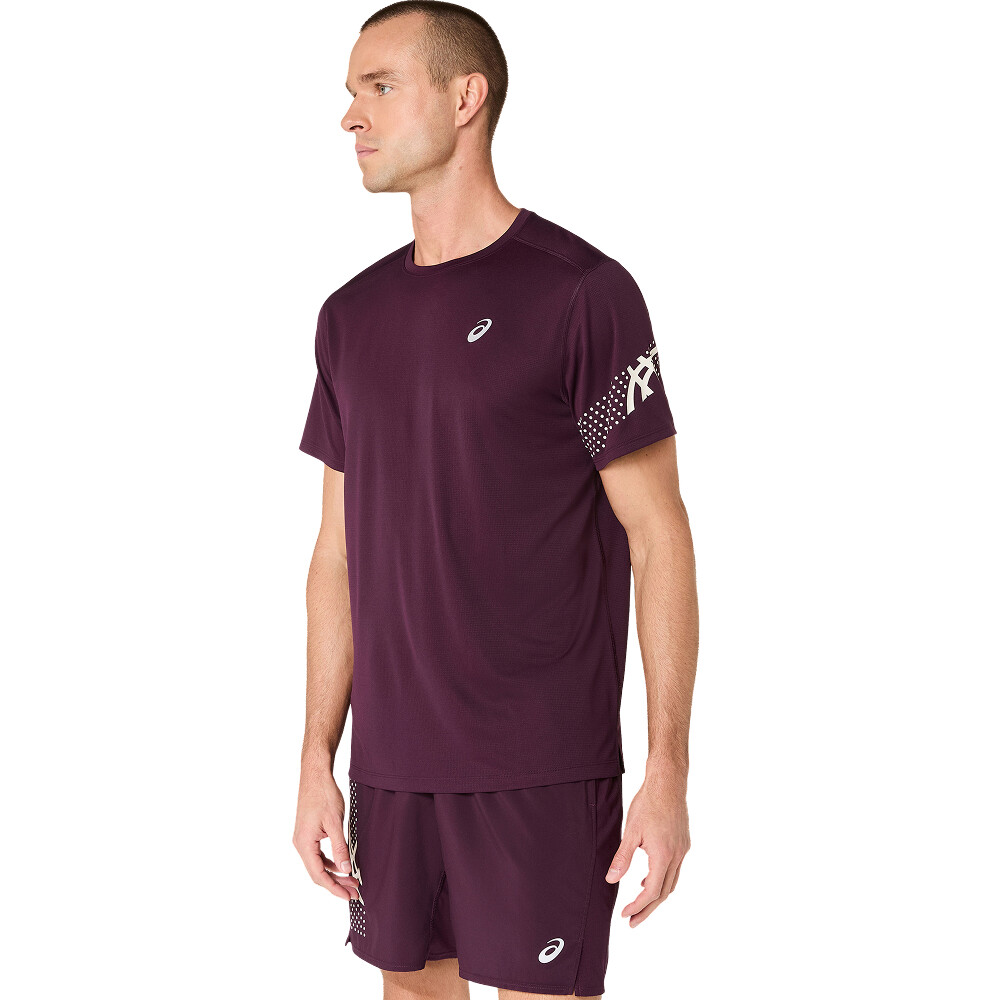 Polo Running Icon SS Top Hombre Dark Aubergine