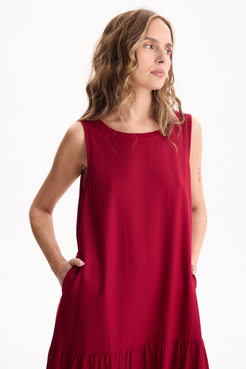 Vestido Havana Bordeaux