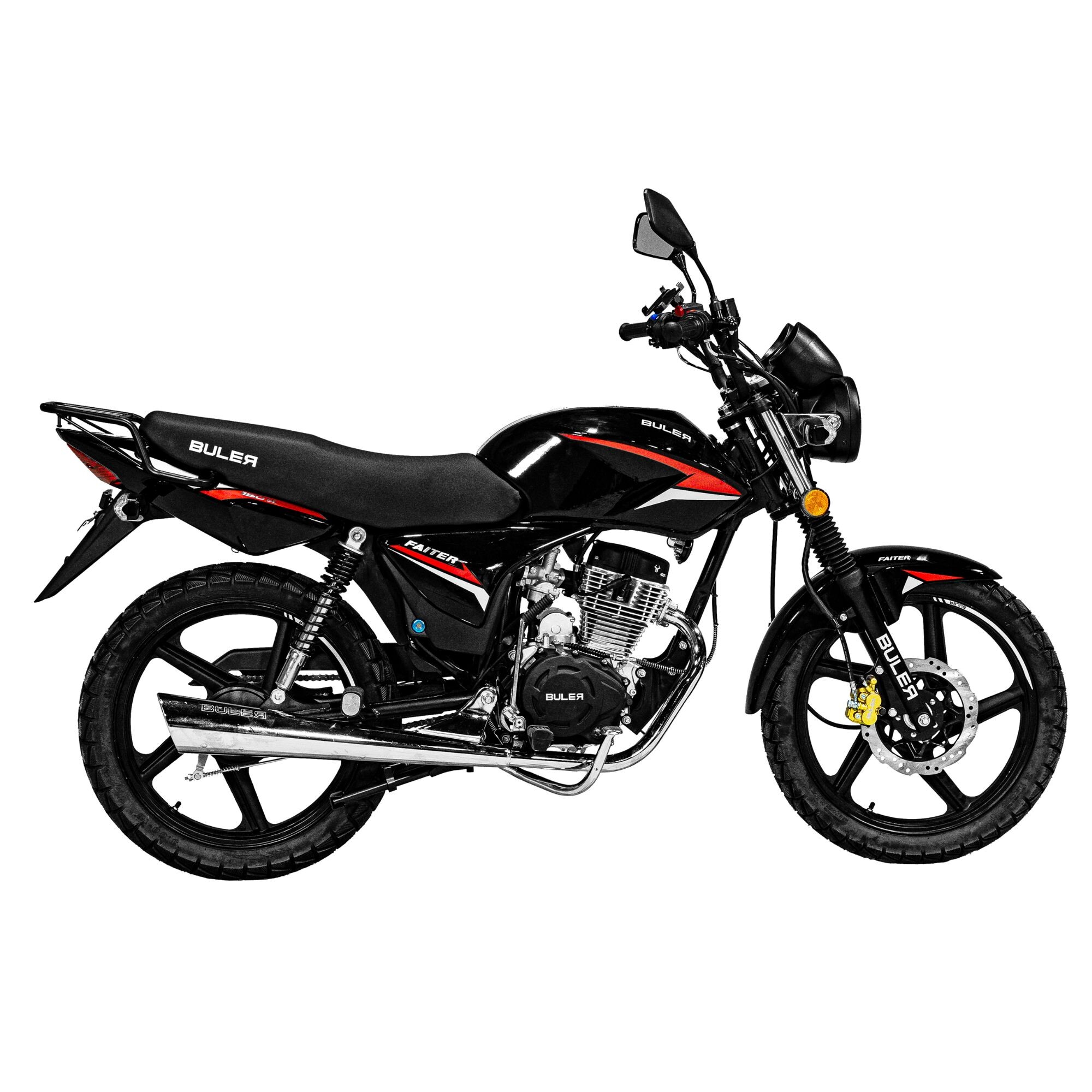 Мотоцикл Buler Faiter SE 150cc, литые диски, чёрный