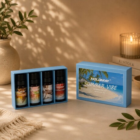 Set de 4 Aceites Esenciales para Difusor – Summer Vibe 10 ml Set de 4 Aceites Esenciales para Difusor – Summer Vibe 10 ml