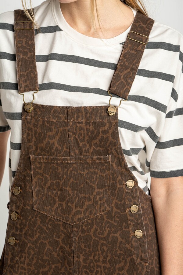 Enterito Animal Print Marron