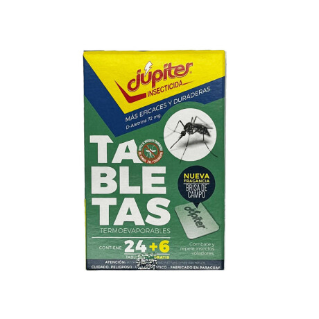 Tabletas Insecticida JUPITER (24+6) Tabletas Insecticida JUPITER (24+6)