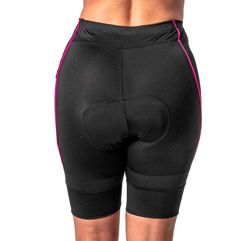 Calza Ciclista Mujer Poker Gel Max Confort Negro