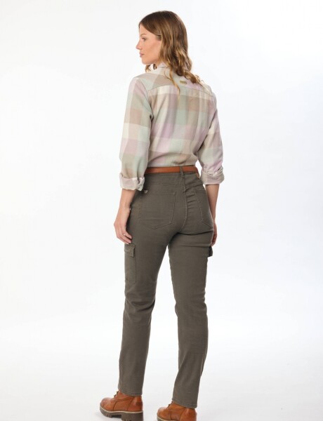 PANTALÓN CARGO SKINNY Verde