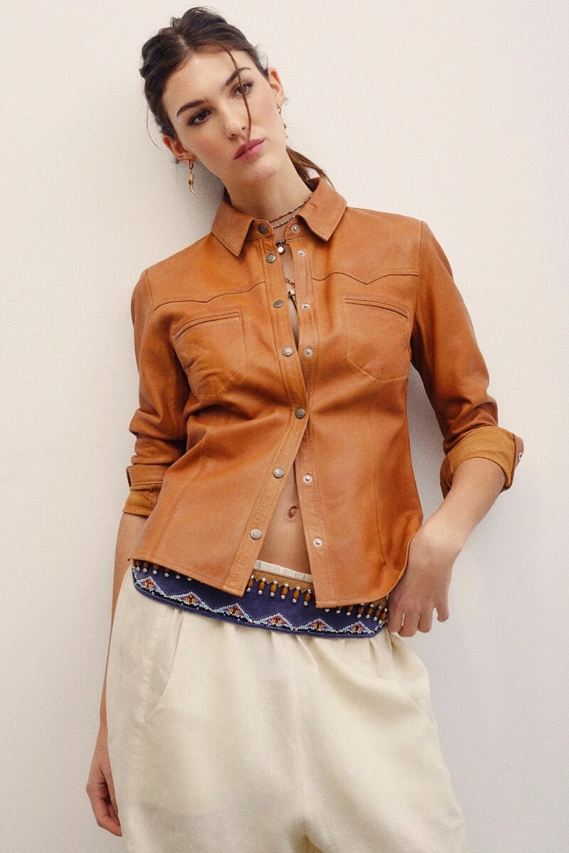 CAMISA BELLOTA CUERO Camel