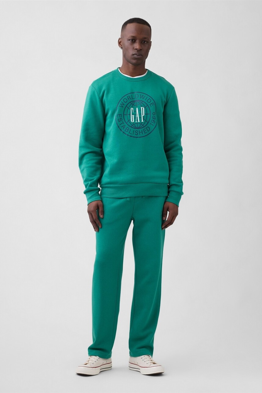 Buzo Deportivo Logo Gap Hombre Green Shade 183